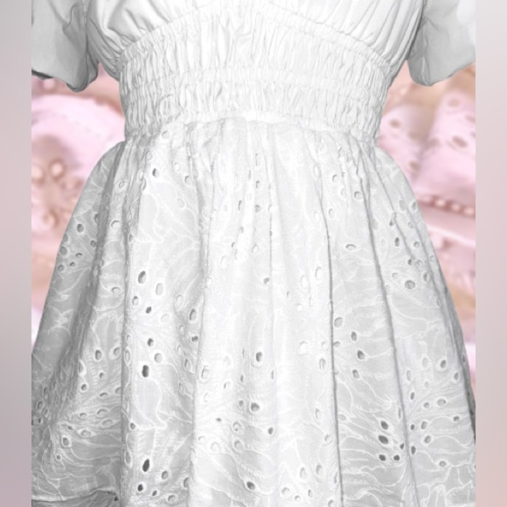 NWT Lilly Pulitzer Axelle Eyelet romper Sz 6 - Picture 4 of 5